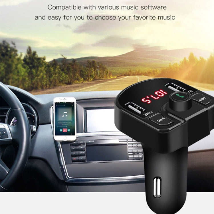 M9 Car Bluetooth MP3 เครื่องชาร์จในรถยนต์แบบ Dual USB, M9