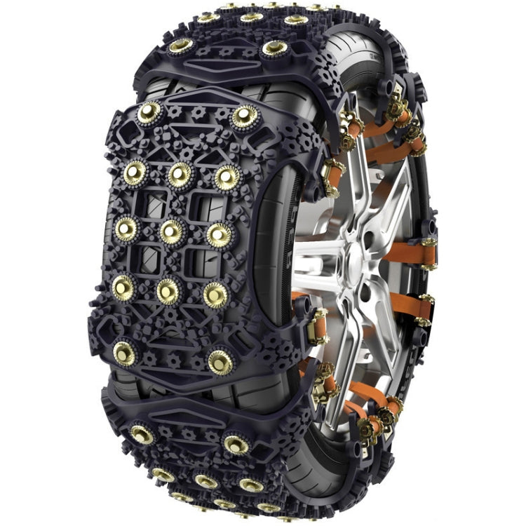 โซ่หิมะฉุกเฉินหิมะสำหรับยางรถ SUV ทั่วไป, Yellow 8764A, Black 8764B