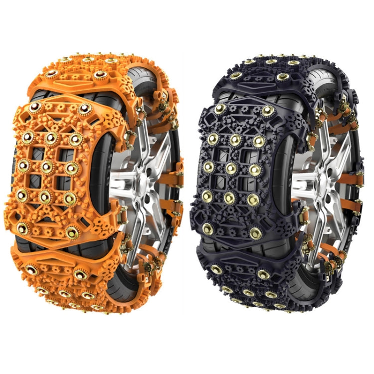 โซ่หิมะฉุกเฉินหิมะสำหรับยางรถ SUV ทั่วไป, Yellow 8764A, Black 8764B