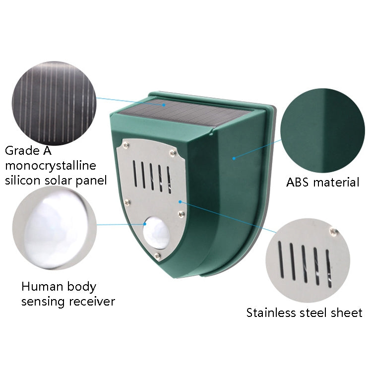 N911M Solar Rouse Alarm Lamp อินฟาเรด Induction Animal Drive, N911M