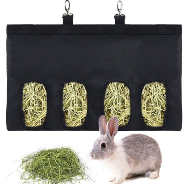 2 PCS หนูแฮมสเตอร์สัตว์เลี้ยงขนาดเล็กแขวนถุงเก็บหญ้าแห้ง, Small, Large