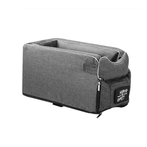 รถเบาะนั่งควบคุมกลางสำหรับสัตว์เลี้ยงแบบพกพาเบาะรองนั่ง, Square + Gray, Square Gray+Summer Mat