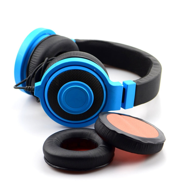 ที่ปิดหูฟองน้ำสำหรับชุดหูฟัง 2 ชิ้นสำหรับ Razer Kraken 7.1 V1 Pro, Black+Black Net, Black+Orange Net