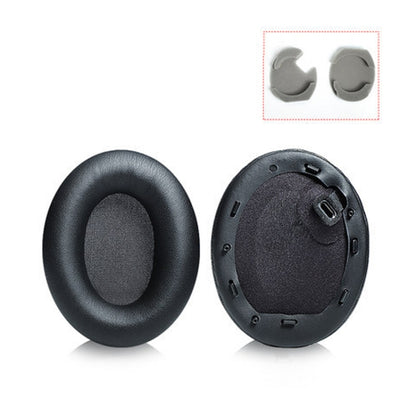 2 PCS หนังหูฟัง Earmuffs สำหรับ Sony 1000XM4, Black with Snap, Champagne with Snap, Black Protein Skin No Snap, Black Lambskin No Snap, Champagne Lambskin No Snap