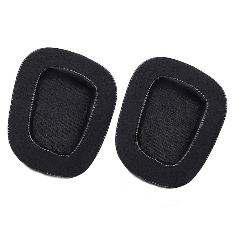 แผ่นรองหูฟังฟองน้ำหูฟัง 2 ชิ้นสำหรับ Logitech G633 / G933, Black Gel