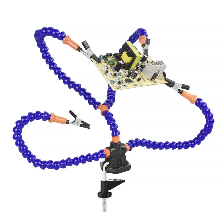 Y4BK-XS Universal Arm Clip-On Base Four-Claw สถานีบัดกรี, Y4BK-XS(Blue), Y4BK-XS(Black)