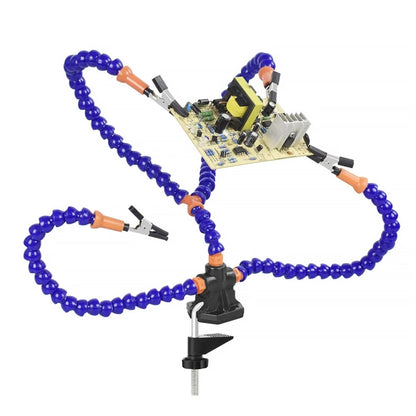 Y4BK-XS Universal Arm Clip-On Base Four-Claw สถานีบัดกรี, Y4BK-XS(Blue), Y4BK-XS(Black)