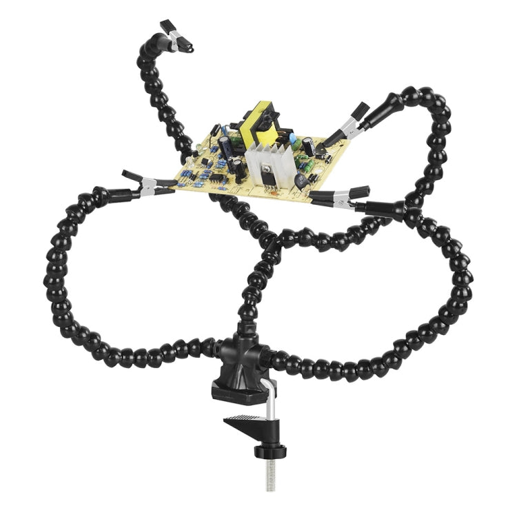 Y4BK-XS Universal Arm Clip-On Base Four-Claw สถานีบัดกรี, Y4BK-XS(Blue), Y4BK-XS(Black)