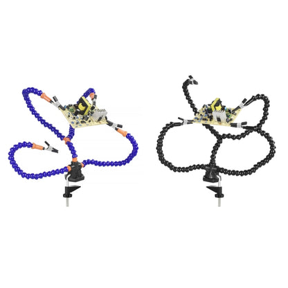 Y4BK-XS Universal Arm Clip-On Base Four-Claw สถานีบัดกรี, Y4BK-XS(Blue), Y4BK-XS(Black)