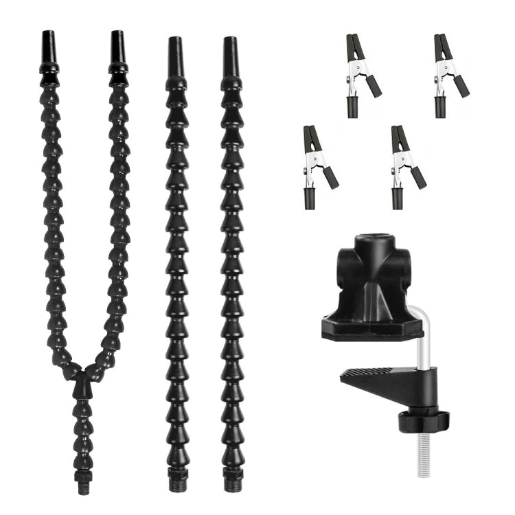 Y4BK-XS Universal Arm Clip-On Base Four-Claw สถานีบัดกรี, Y4BK-XS(Blue), Y4BK-XS(Black)
