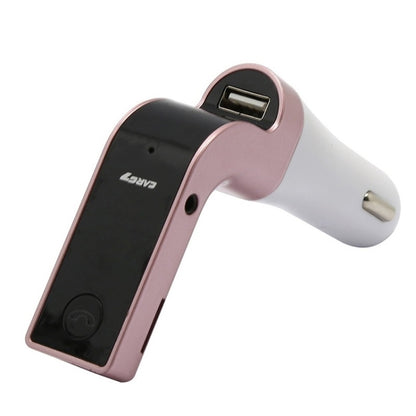 G7 เครื่องเล่น MP3 Bluetooth FM แบบแฮนด์ฟรีในรถยนต์, G7 Gold, G7 Silver, G7 Black, G7 Pink, G7 Rose Gold