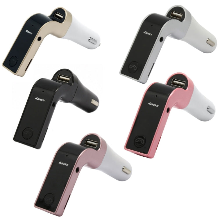 G7 เครื่องเล่น MP3 Bluetooth FM แบบแฮนด์ฟรีในรถยนต์, G7 Gold, G7 Silver, G7 Black, G7 Pink, G7 Rose Gold