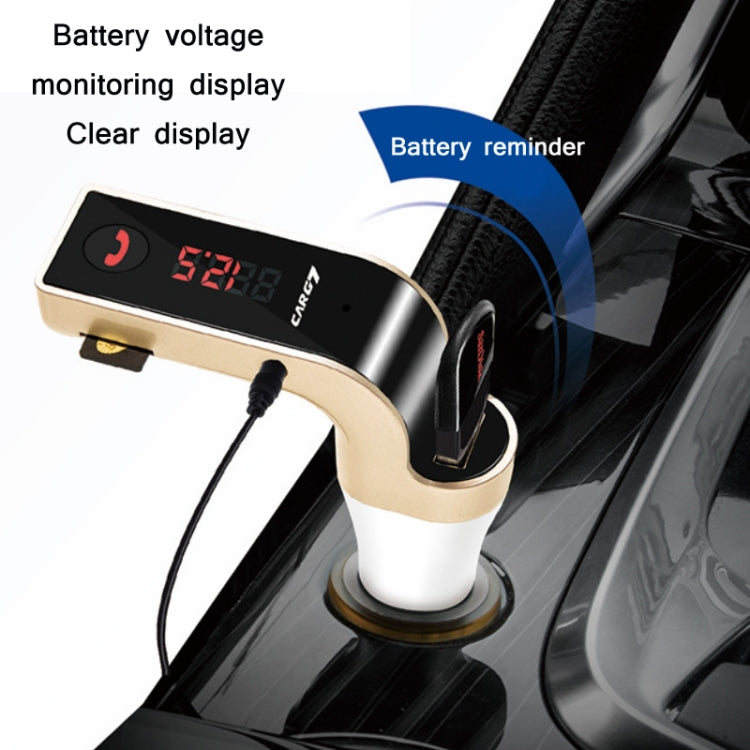 G7 เครื่องเล่น MP3 Bluetooth FM แบบแฮนด์ฟรีในรถยนต์, G7 Gold, G7 Silver, G7 Black, G7 Pink, G7 Rose Gold