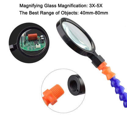 SN6SB-USB สถานีเชื่อมไฟ LED หกกรงเล็บพร้อมแว่นขยายและพัดลม, SN6SB-USB