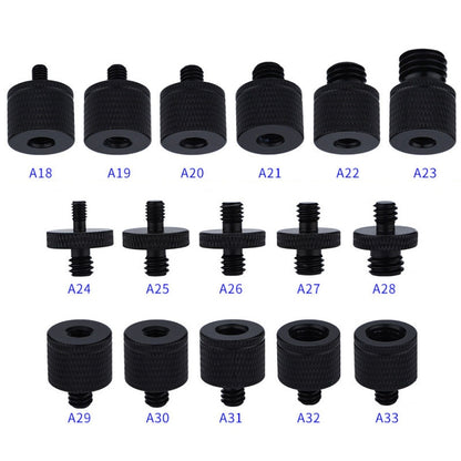อะแดปเตอร์สกรู 4 ชิ้น, A18 1/4 Female to M4 Male Screw, A19 1/4 Female to M5 Male  Screw, A20 1/4 Female to M6 Male  Screw, A21 1/4 Female to M8 Male  Screw, A22 1/4 Female to M10 Male  Screw, A23 1/4 Female to M12 Male  Screw                          ...