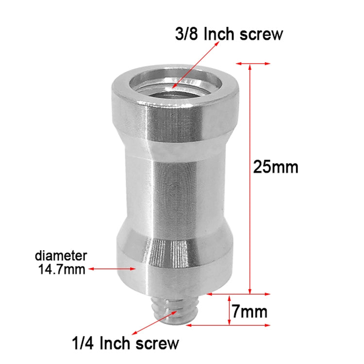 อะแดปเตอร์สกรู 10 ชิ้น, 3/8 Female to 1/4 Male Screw, 1/4 Female to 3/8 Male Screw, 1/4 Female to 1/4 Male Screw, 1/4 Male to 1/4 Male Screw, 1/4 Male to 3/8 Male Screw