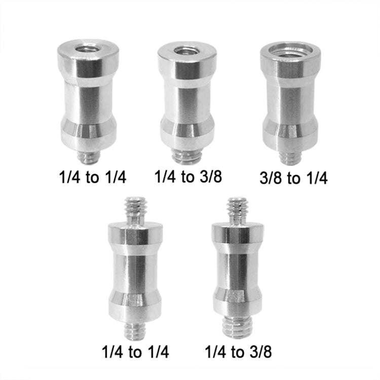 อะแดปเตอร์สกรู 10 ชิ้น, 3/8 Female to 1/4 Male Screw, 1/4 Female to 3/8 Male Screw, 1/4 Female to 1/4 Male Screw, 1/4 Male to 1/4 Male Screw, 1/4 Male to 3/8 Male Screw