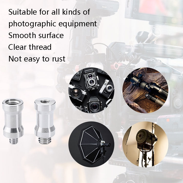 อะแดปเตอร์สกรู 10 ชิ้น, 3/8 Female to 1/4 Male Screw, 1/4 Female to 3/8 Male Screw, 1/4 Female to 1/4 Male Screw, 1/4 Male to 1/4 Male Screw, 1/4 Male to 3/8 Male Screw