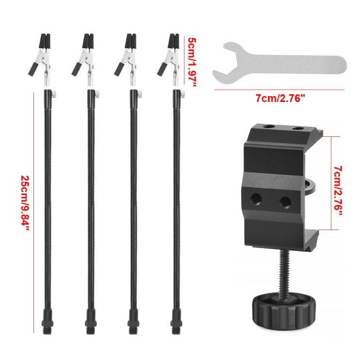 สถานีเชื่อมซ่อมดิจิตอลสี่กรงเล็บ PCB, SN4B-BK9 Black, SN4B-SY2 Silver, SN4B Black Tube Silver Clip