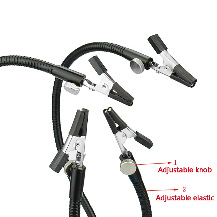 สถานีเชื่อมซ่อมดิจิตอลสี่กรงเล็บ PCB, SN4B-BK9 Black, SN4B-SY2 Silver, SN4B Black Tube Silver Clip