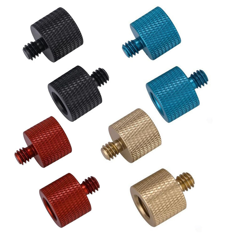 อะแดปเตอร์สกรู 10 ชิ้น, 3/8 Female to 1/4 Male  Screw(Black), 3/8 Female to 1/4 Male  Screw(Blue), 3/8 Female to 1/4 Male  Screw(Red), 1/4 Female to 3/8 Male Screw (Black), 1/4 Female to 3/8 Male Screw (Blue), 1/4 Female to 3/8 Male Screw (Red)