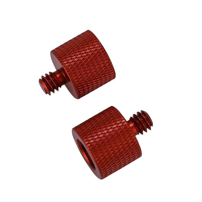 อะแดปเตอร์สกรู 10 ชิ้น, 3/8 Female to 1/4 Male  Screw(Black), 3/8 Female to 1/4 Male  Screw(Blue), 3/8 Female to 1/4 Male  Screw(Red), 1/4 Female to 3/8 Male Screw (Black), 1/4 Female to 3/8 Male Screw (Blue), 1/4 Female to 3/8 Male Screw (Red)