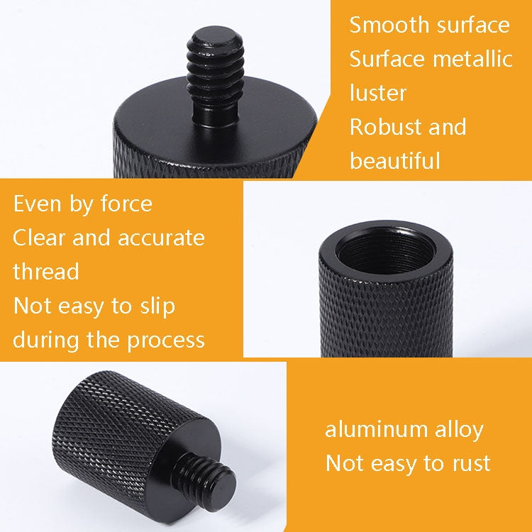สกรูอะแดปเตอร์ไมโครโฟน 2 ชิ้น, F1 5/8-27 Female to 1/4 Male Screw, F10 5/8-27  Female to 3/8 Male Screw