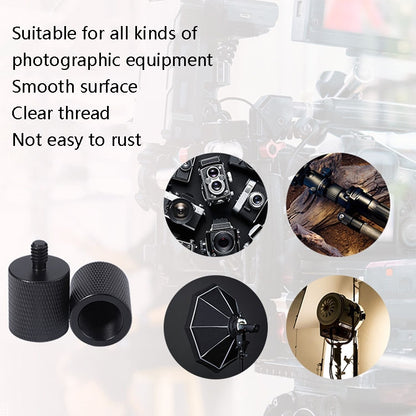 สกรูอะแดปเตอร์ไมโครโฟน 2 ชิ้น, F1 5/8-27 Female to 1/4 Male Screw, F10 5/8-27  Female to 3/8 Male Screw