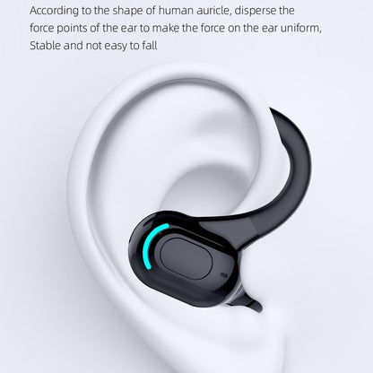 F8 Bluetooth 5.1 หูฟังสเตอริโอไร้สายแบบติดหู, Single Earphone (Black), Single Earphone (White), Single Earphone (Black+Red), Single Earphone (Black+Blue), Single Earphone (Black+Green)