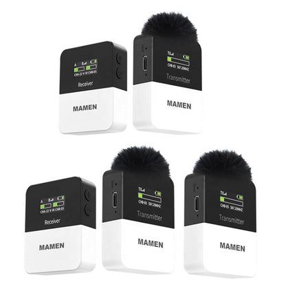 MAMEN KT-W1 ไมโครโฟนกล้องถอยหลังเดี่ยวแบบสด ข้อมูลจำเพาะ:, 1 in 1, 2 in 1