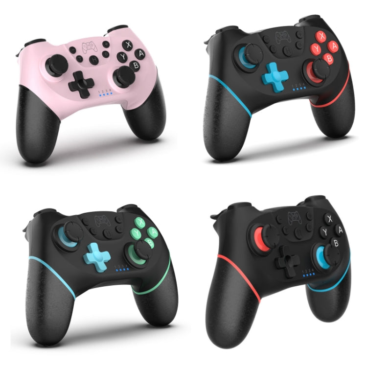 แป้นเกมบลูทูธไร้สายพร้อมการเขียนโปรแกรมมาโครสำหรับ Switch Pro, Left Blue Right Green