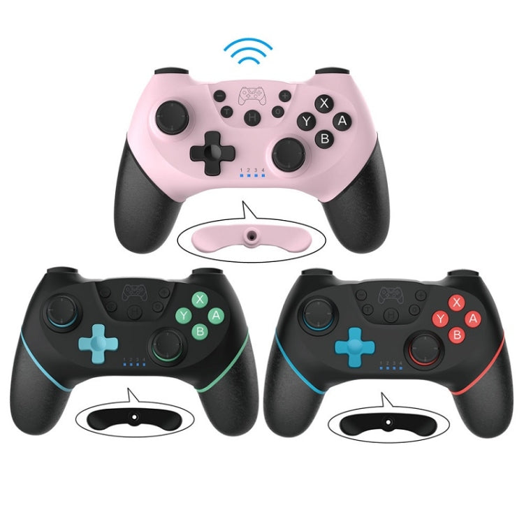 แป้นเกมบลูทูธไร้สายพร้อมการเขียนโปรแกรมมาโครสำหรับ Switch Pro, Left Blue Right Green