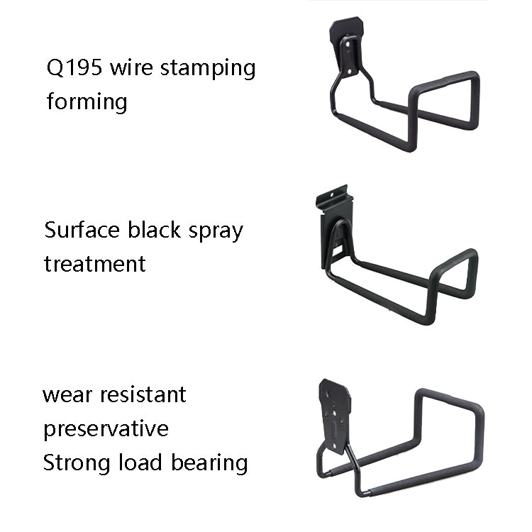 2 PCS Pipeline Hook Heavy Water Pipe Wire Storage Garage Hook, สไตล์:, Groove Plate