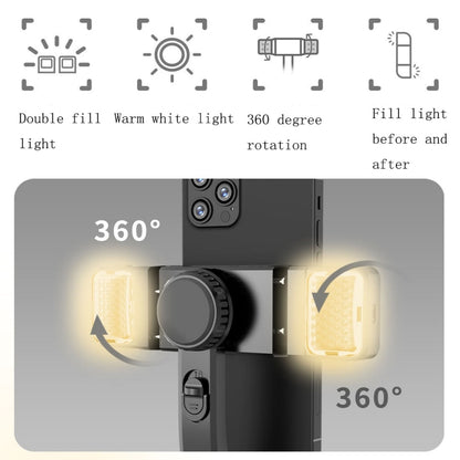 CYKE Q08D Handheld Dual Light Bluetooth Mobile Phone ไม้เซลฟี่, Dual Light Version
