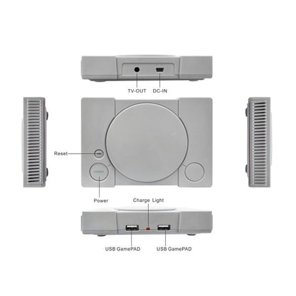8-Bit Mini Double Players TV Game Console ในตัว 620 เกม, PS1 mini (EU Plug)