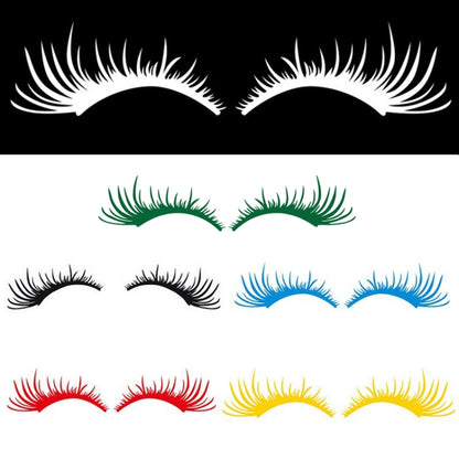 5 คู่รถโคมไฟใหญ่สติกเกอร์คิ้วเซ็กซี่ตาขนตารถสติกเกอร์, สีดำ, White, สีแดง, Yellow, สีน้ำเงิน, สีเขียว