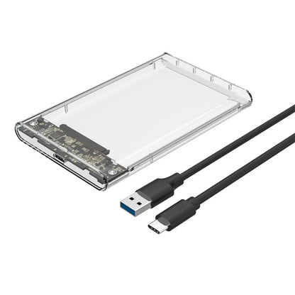 TU31 2.5 นิ้ว USB3.1 อินเทอร์เฟซ TYPE-C ฮาร์ดดิสก์เปลือกป้องกันโปร่งใส