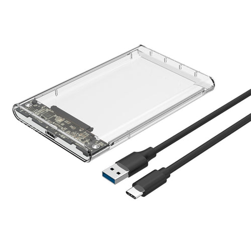 TU31 2.5 นิ้ว USB3.1 อินเทอร์เฟซ TYPE-C ฮาร์ดดิสก์เปลือกป้องกันโปร่งใส