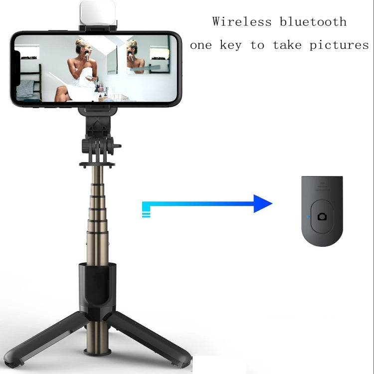 CYKE L11S ไม้เซลฟี่บลูทูธ Beauty Fill Light Live Tripod, L11S