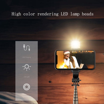 CYKE L11S ไม้เซลฟี่บลูทูธ Beauty Fill Light Live Tripod, L11S