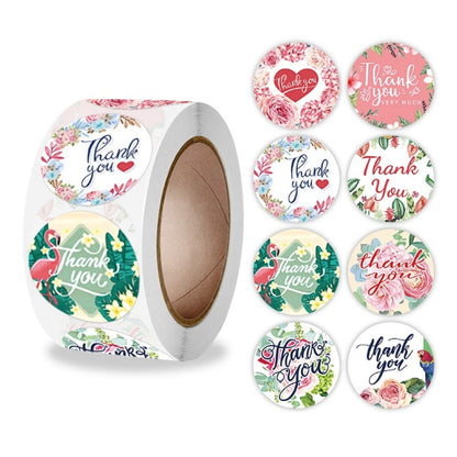 10 ชิ้น Thank You สติ๊กเกอร์ตราประทับดอกไม้ซองสติ๊กเกอร์ตกแต่ง, A-322, A-323