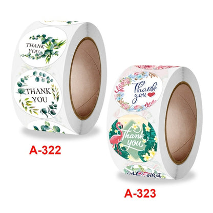 10 ชิ้น Thank You สติ๊กเกอร์ตราประทับดอกไม้ซองสติ๊กเกอร์ตกแต่ง, A-322, A-323
