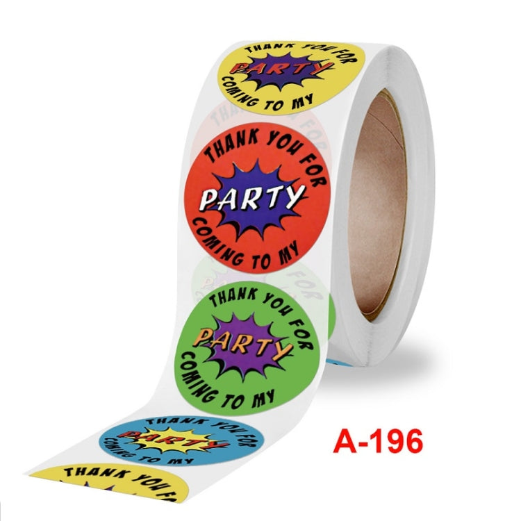10 PCS ดอกไม้รูปหัวใจขอบคุณสติกเกอร์ปาร์ตี้งานแต่งงานป้ายตกแต่ง, A-196
