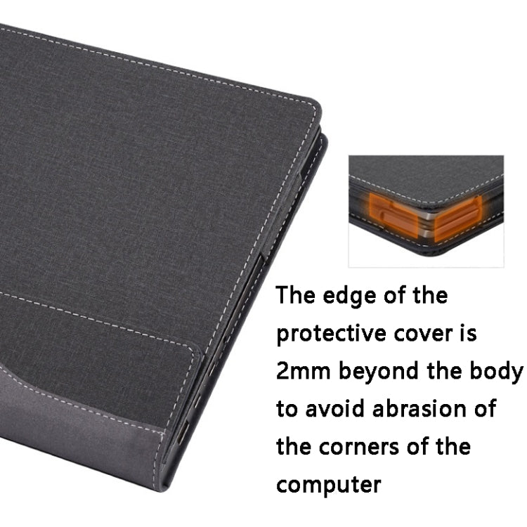 กระเป๋าแล็ปท็อปหนัง PU, For HP Spectre X360 13-AW 13.3, For HP Spectre X360 15-EB 15.6