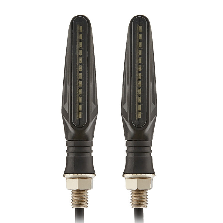 1 คู่ MK-109 รถจักรยานยนต์พวงมาลัยไฟ LED ไฟสัญญาณ, MK-109(Black )