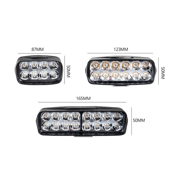 2 PCS MK-265 Motorcycle Character Shooting Light ไฟเสริม Day Running Light, สไตล์:, 8 LEDs, 12 LEDs, 16 LEDs