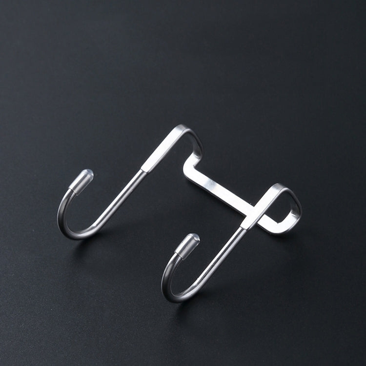 ตะขอคู่รูปตัว S 5 ชิ้นเสื้อโค้ทสแตนเลสและตะขอหลังประตูลิ้นชัก, S-Shaped Double Hook