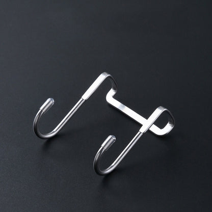 ตะขอคู่รูปตัว S 5 ชิ้นเสื้อโค้ทสแตนเลสและตะขอหลังประตูลิ้นชัก, S-Shaped Double Hook