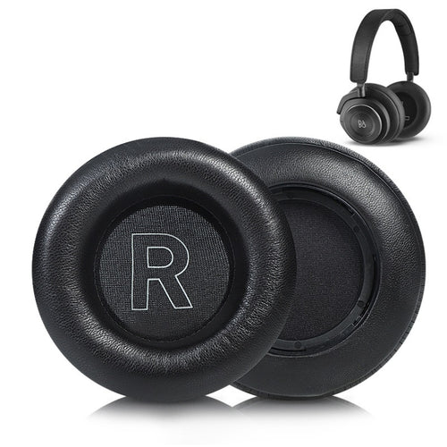 ที่ปิดหูฟองน้ำหนังแท้ 1 คู่สำหรับ BO BeoPlay H7 / H9 / H9i 3rd, H7 / H9 / H9i (Black), H7 / H9 / H9i (Apricot)