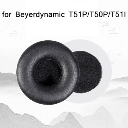 ฝาครอบหูฟังฟองน้ำผิวโปรตีน 1 คู่สำหรับ Beyerdynamic T51P/T50P/T51I